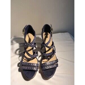 UGG AUSGTRALIA WOMENS FOXE INK WEDGE SANDAL SIZE 10